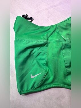 Nike Girls Green Active Leggings with Swoosh